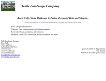 Tablet Screenshot of hallelandscape.com